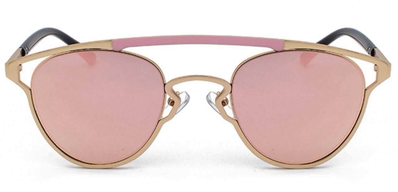 Signature Mischka Martella Barbie Ken Geometric Sunglasses