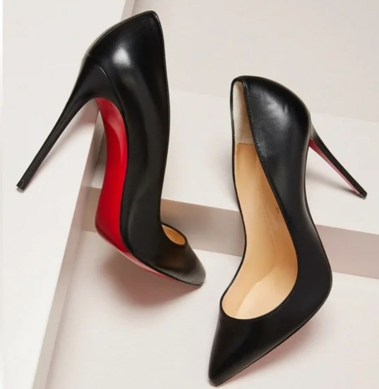 Christian Louboutin Pigalle Follies 100mm Red Sole High-Heel, Pumps Black