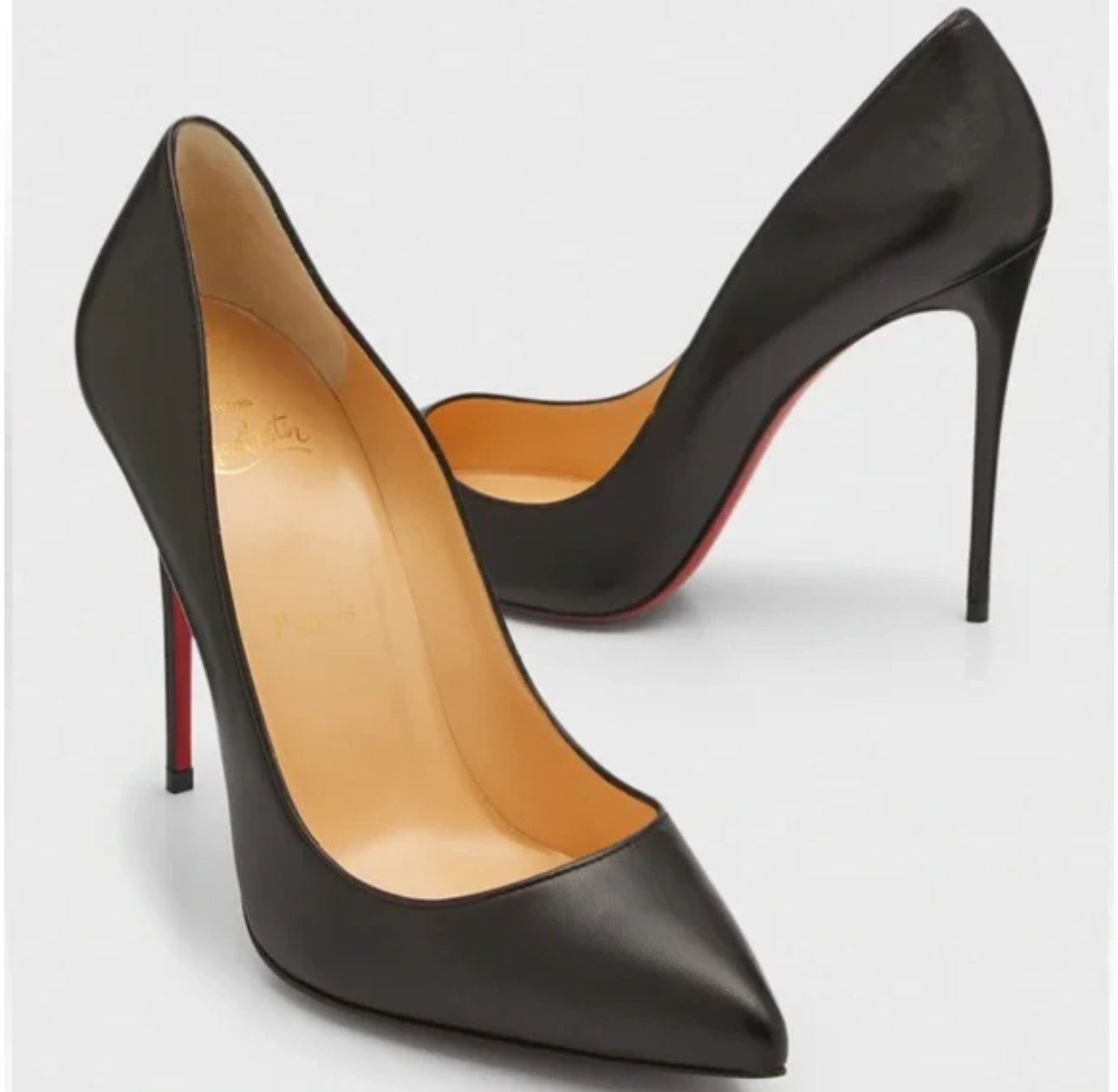 Christian Louboutin Pigalle Follies 100mm Red Sole High-Heel, Pumps Black