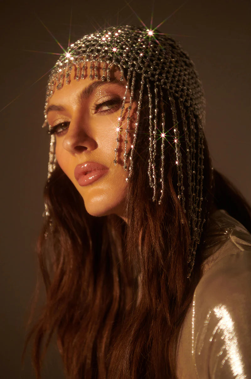 The Label Glam Life Beaded Headpiece